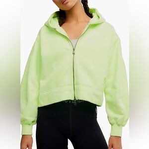 A cut above zip-up hoodie